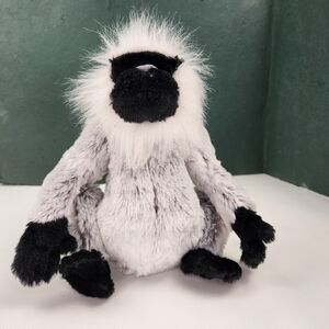 Webkinz Grey Langur Monkey HM226 No Code Plush Toy
